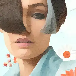 Aveda background painting